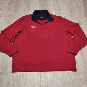 Red Quarter-Zip Pullover